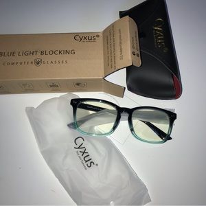 Blue Light Filter Computer Glasses Unisex Cyxus w/Case NIB